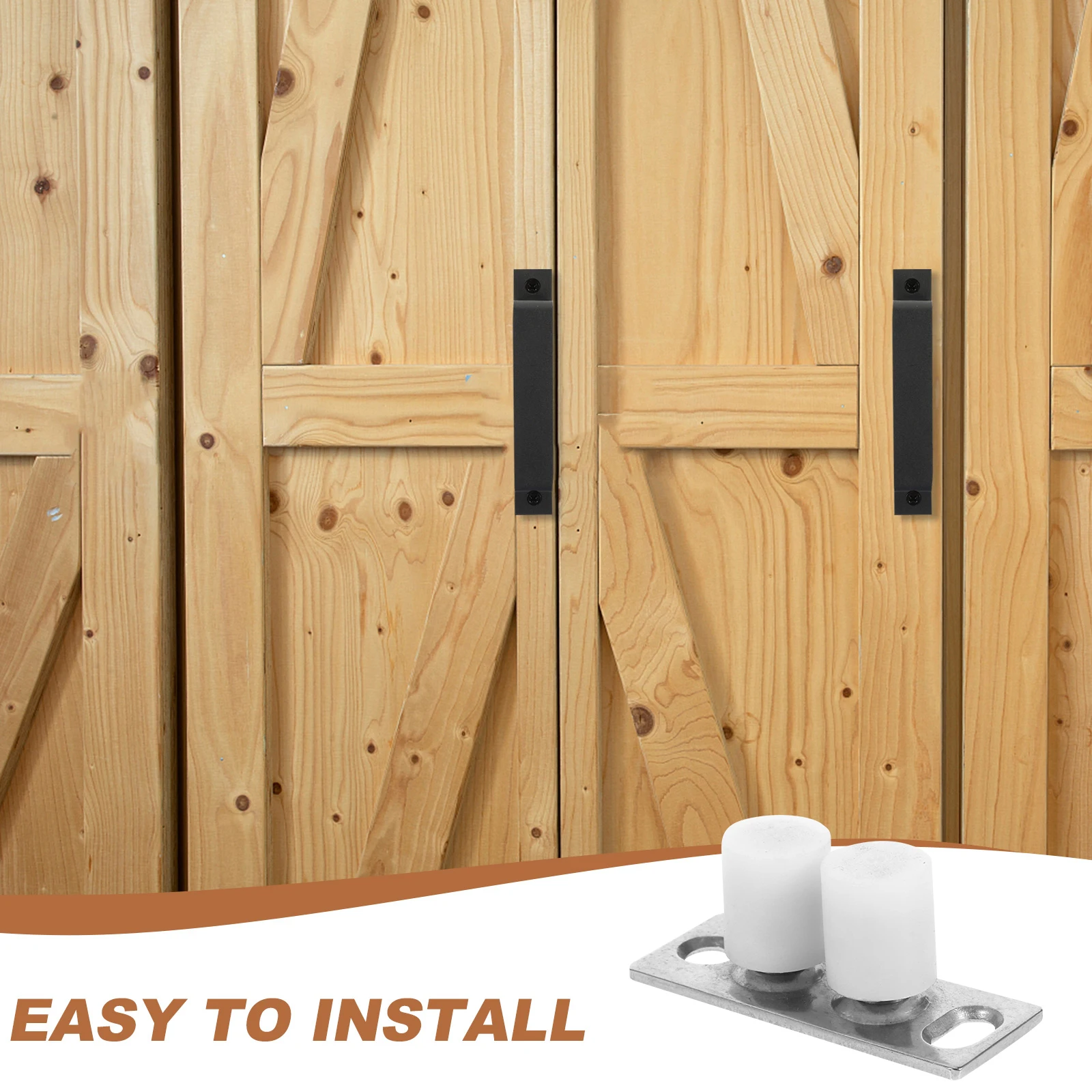 Sliding Door Positioner Floor Guide Barn Door Bottom Stopper Adjustable Limit Switch Compatible Wooden Glass Doors