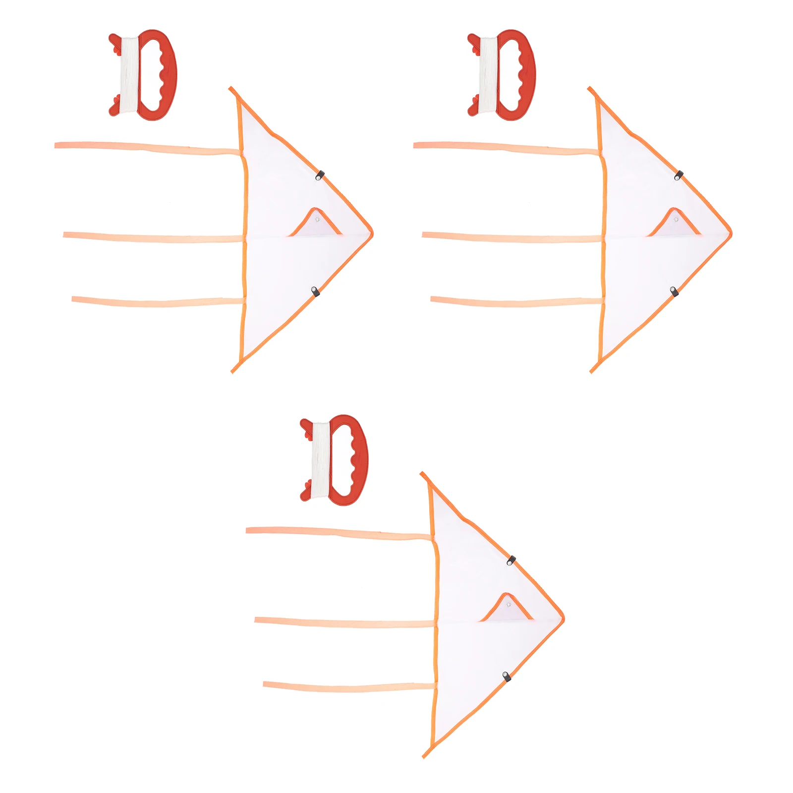 3 Sets Drachen fliegende leere Drachen für DIY Outdoor Handmalerei Chemiefaser Tuch Dekorieren Färbung Kinderspielzeug