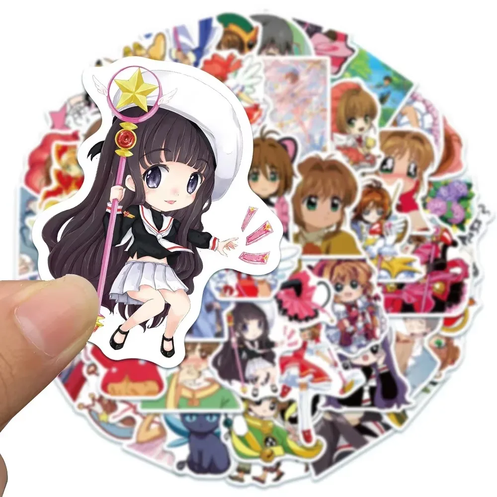 50 قطع الكرتون السحرية فتاة مادوكا الكتابة على الجدران ملصقات DIY جراب هاتف الكمبيوتر المحمول خوذة سكيت الدراجة