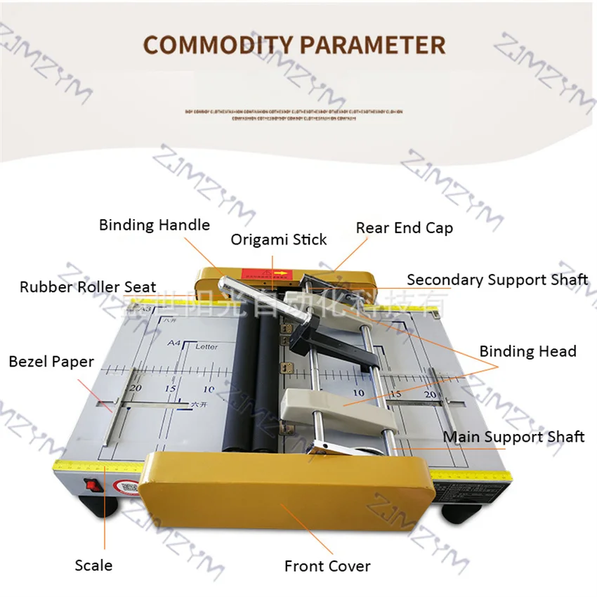 A3 Binding And Folding Machine 4 Positions Saddle Stitching Flat Nail Folding Automatic Binding Machine A3 Electric Fold Stapler