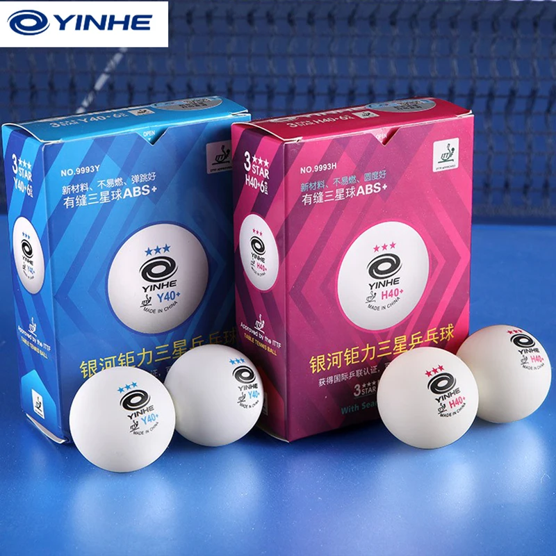 

YINHE Y40 + шарики для пинг понга мячи для пинг-понга T40 + мячи для настольного тенниса 3 звезды со швами из АБС-пластика 40 + ITTF теннисные шарики одобрено белое поли настольный теннис шарики для настольного тенниса