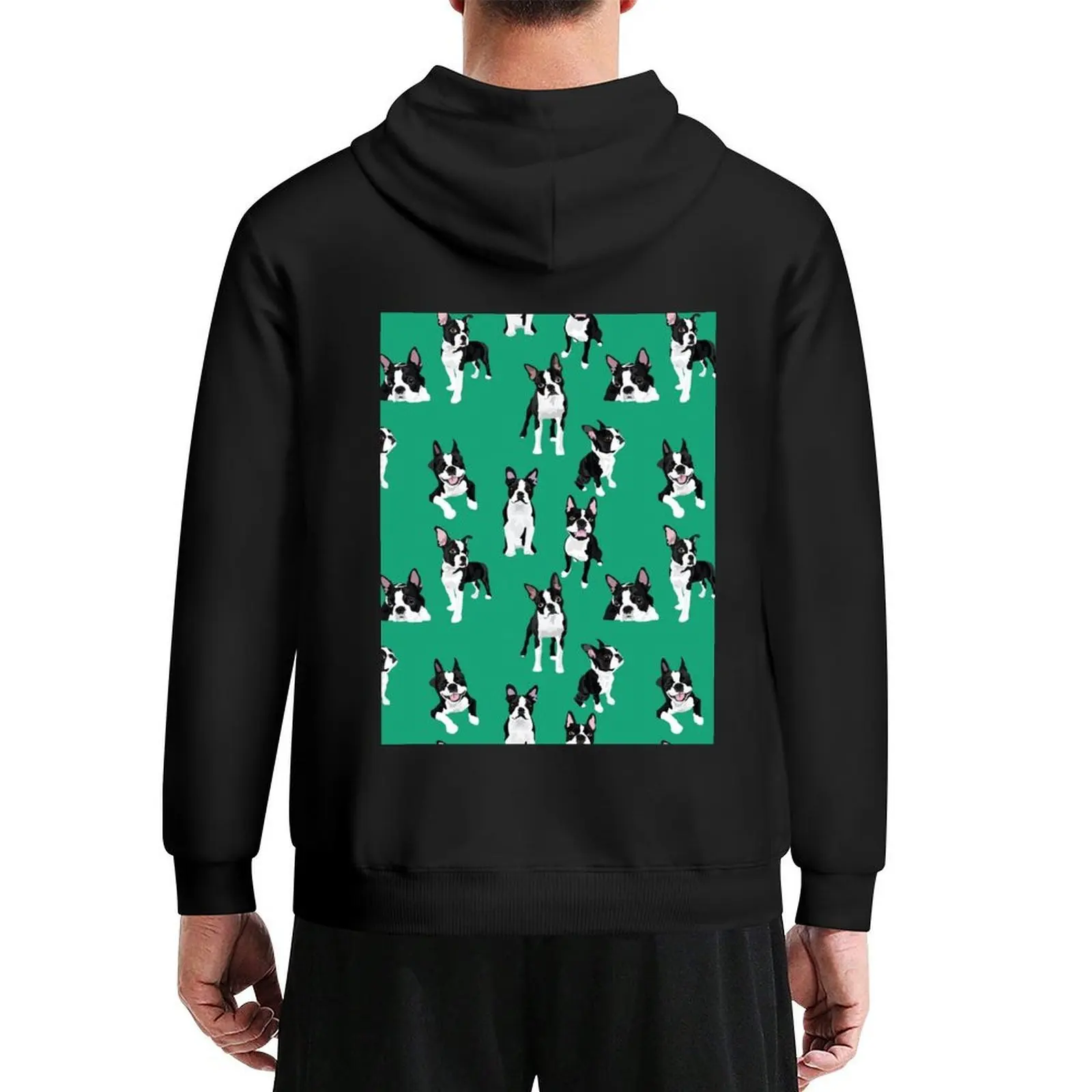 

Boston Terrier Hoodie anime clothing men's autumn clothes japanese style new in hoodies & sweat-shirt