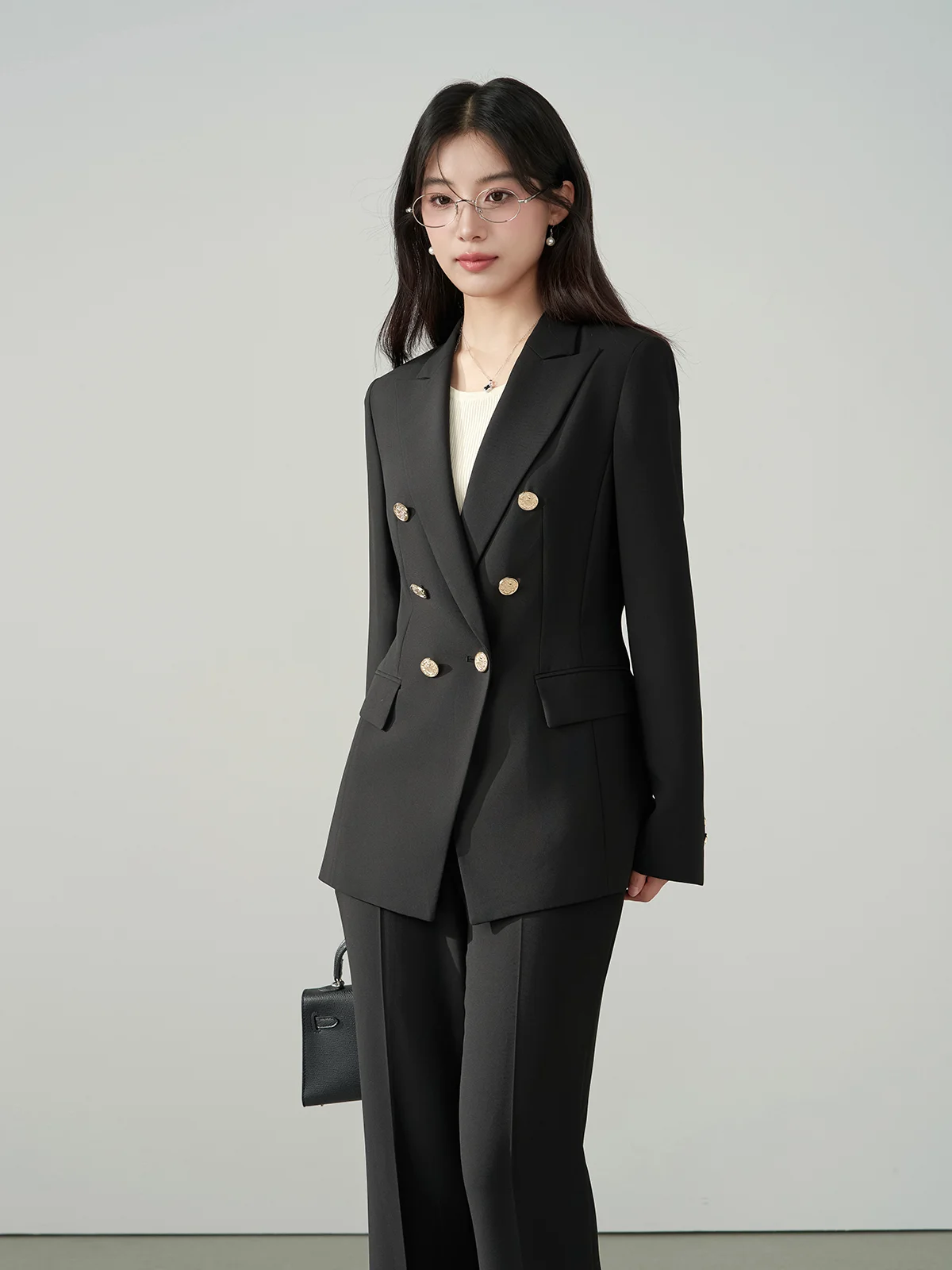 

Женский черный профессиональный пиджак Miss Bird: весенний, элегантный, для собеседований, с зауженной талией, прямого кроя