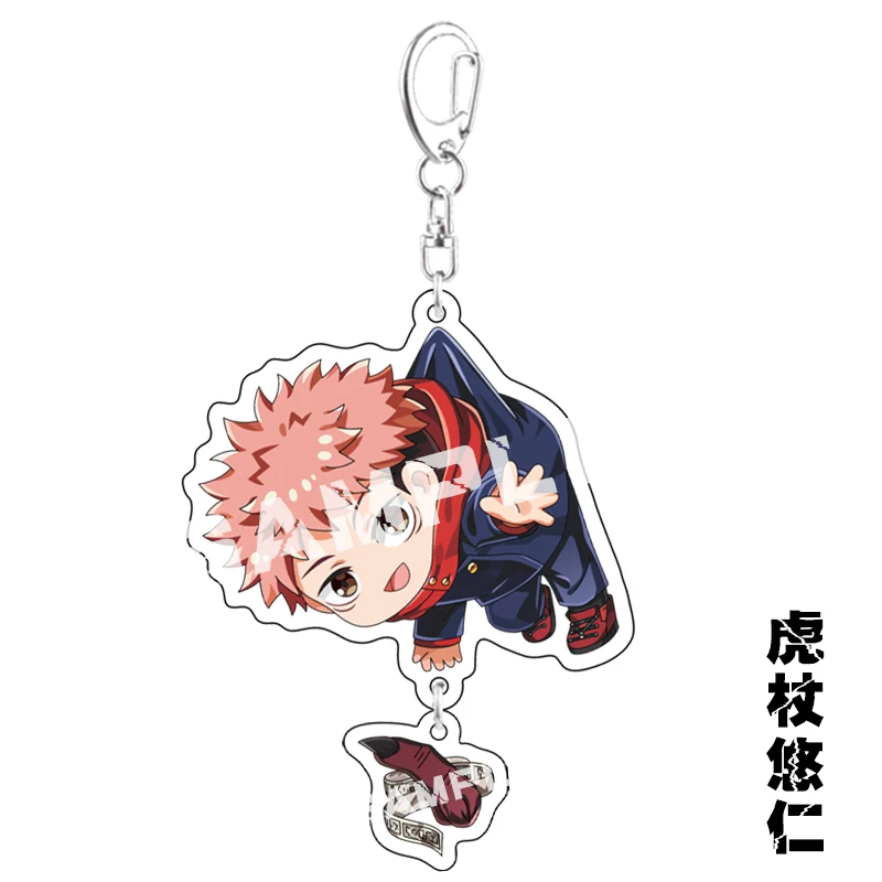 9Cm Jujutsu Kaisen Itadori Yuji Satoru Gojo Ryomen Sukuna Action Figure Model Keychain Key Chain Pendant Kid Toys Gift