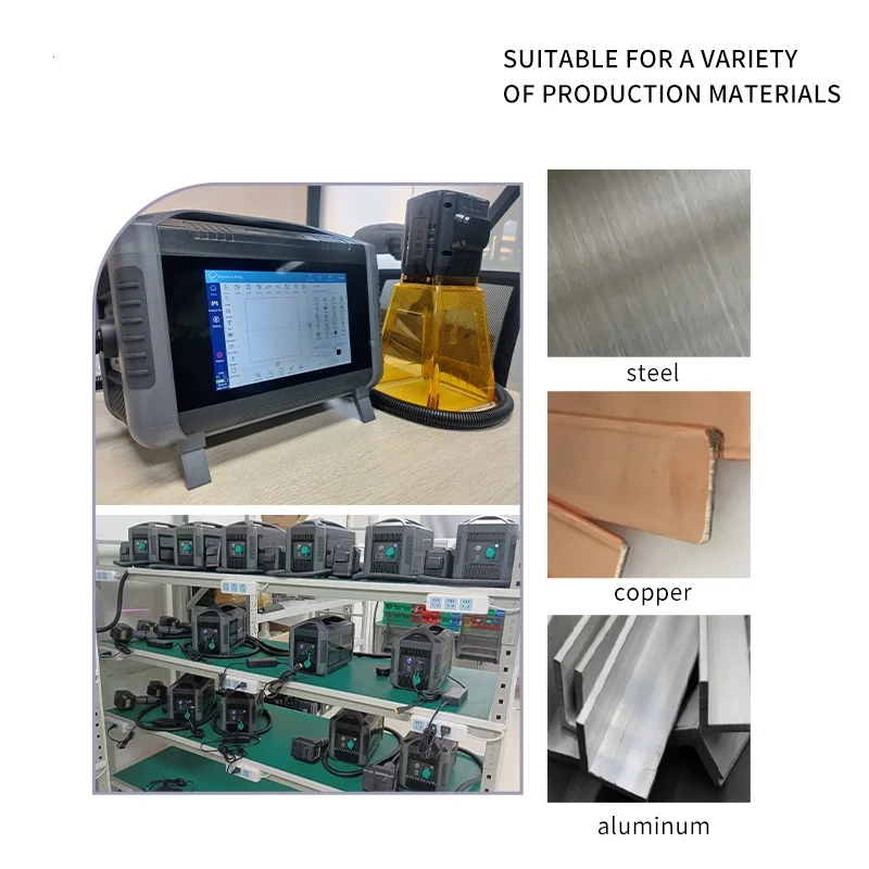 

20w 30w 50w Small Portable Hand-held Fiber Marker Engraver Metal QR Code Image Etching Engraving Marking Machine