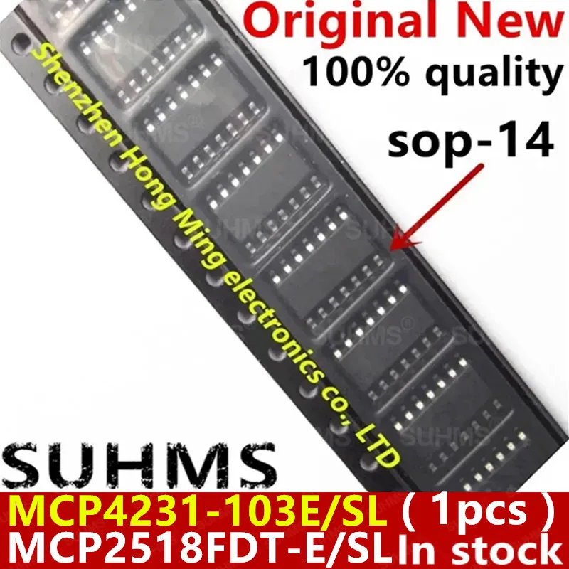 

(1piece)100% New MCP4231-103E/SL MCP2518FDT-E/SL MCP4231 MCP2518FD sop14