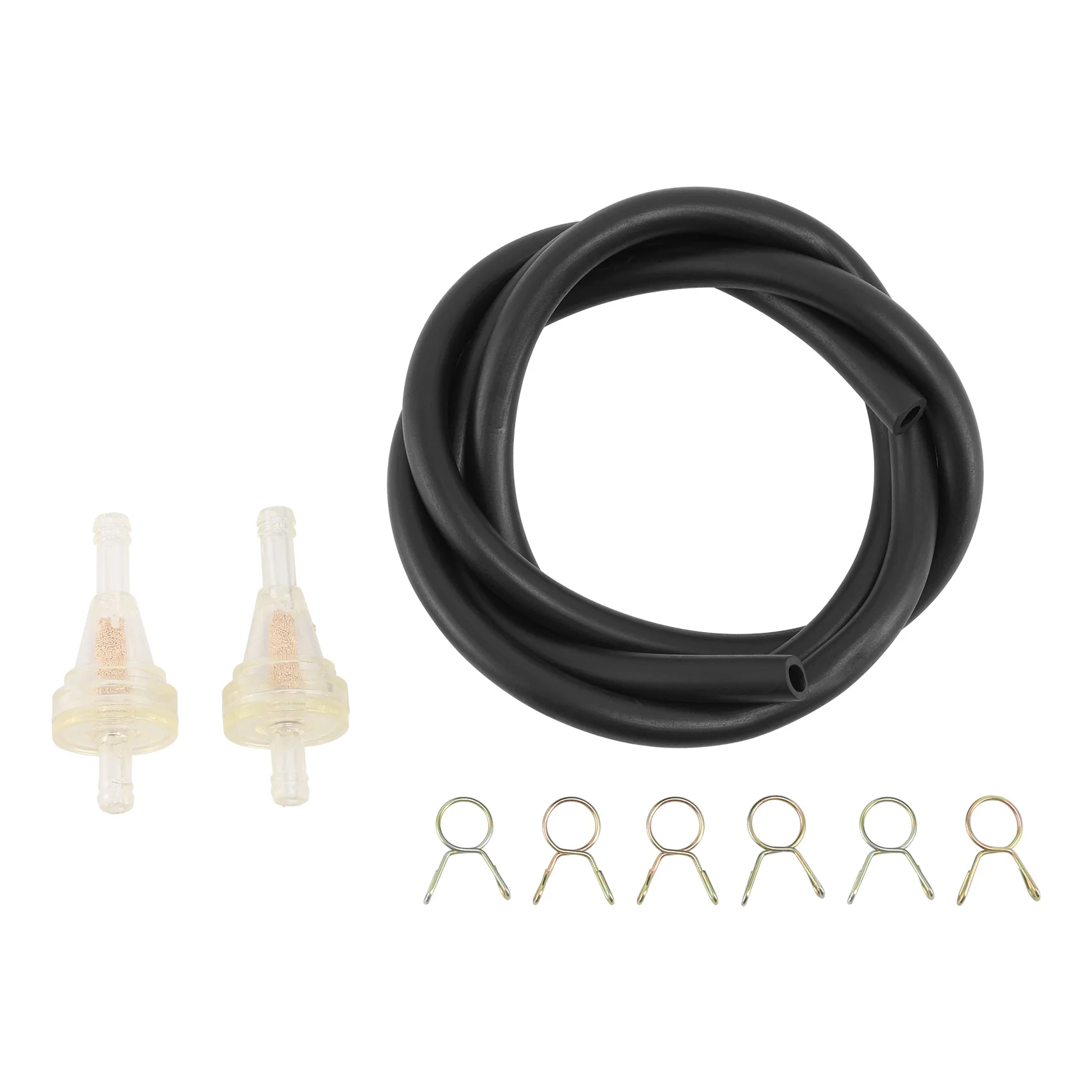 2feet 5.5mm Gas Tank Fuel Line Hose Tube & Clips Filter Fit For Honda C70 CB400A CB350K CL350 CL360 CM400A CMX250C Rebel 250