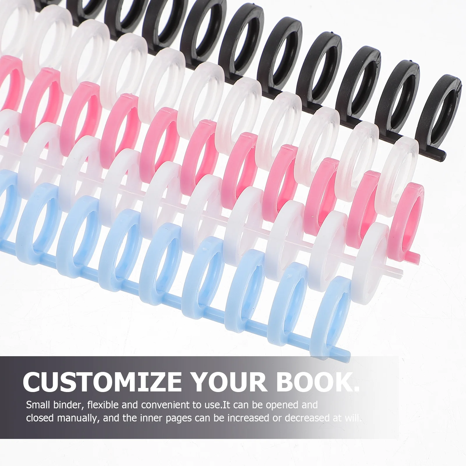 11 pz Segmentato Raccoglitore a fogli mobili Retro Raccoglitori di libri fai da te Spirali di rilegatura in plastica per quaderni personalizzati Forniture per ufficio File
