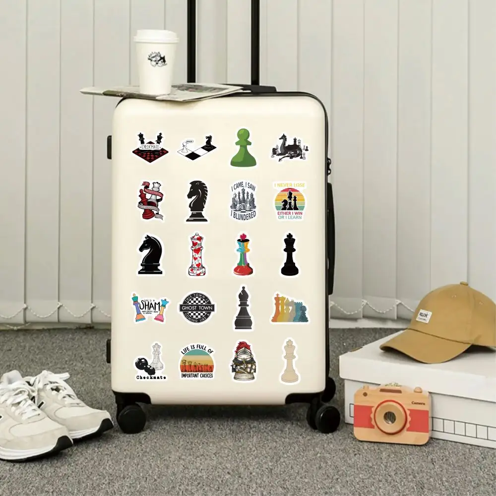 60 Chess Stickers for Board Games, Laptops, Fridges, Desks, Chairs, and Phone Case Decorations view 5
