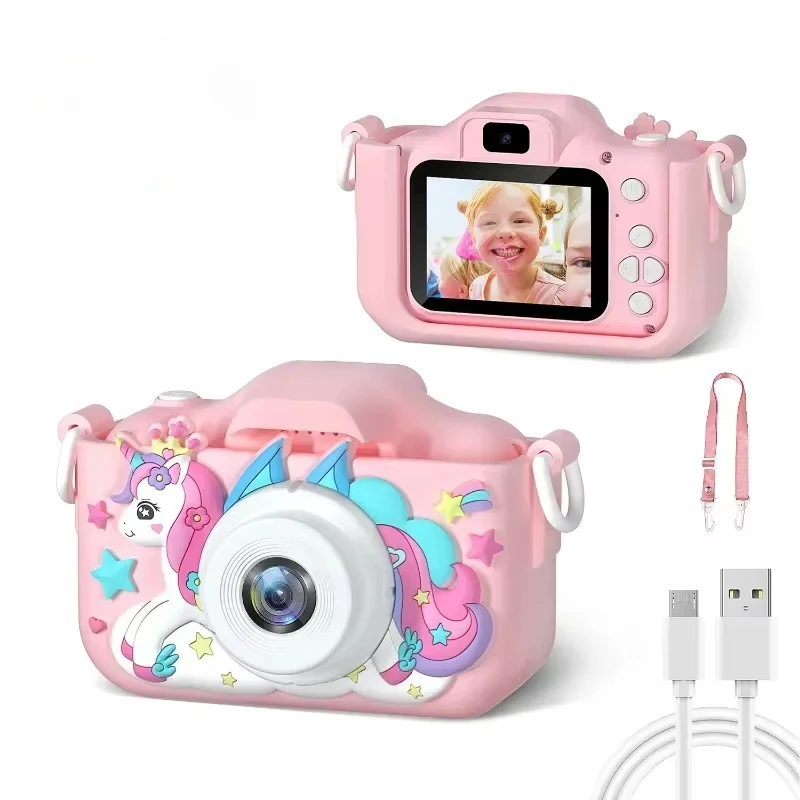 Children Camera 1080P HD Toddler Digital Video Camera 2.0-inch Kids Camera with Silicone Cases Toys for Christmas Birthday Gifts