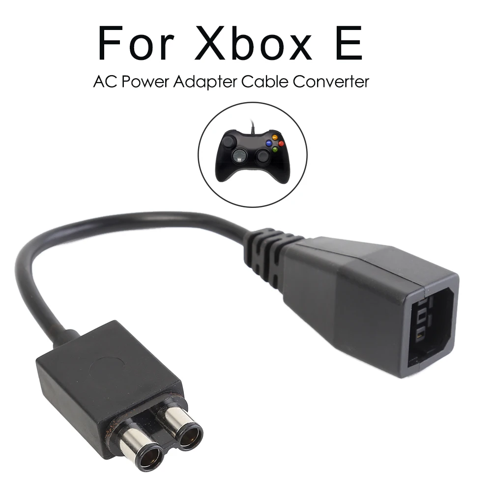 Adapter Cable Converter AC Power Supply Cord High-quality Plastic Metal Games Accessories for Xbox 360 to Xbox Slim/One/E 16cm