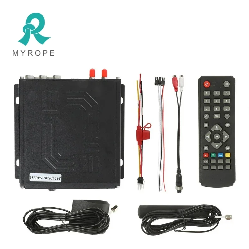 เครื่องบันทึกวิดีโอ MDVR 4 ช่อง พร้อมกล้องติดตาม GPS รองรับ 3G 4G พร้อมเซ็นเซอร์วัดระดับน้ำมันเชื้อเพลิงสำหรับรถยนต์