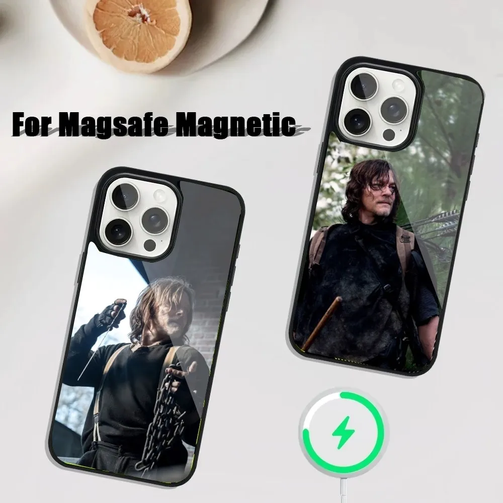 The Walking Dead Daryl Phone Case For iPhone 16,15,14,13,12,11,Plus,Pro,Max Mini Magsafe Magnetic Wireless Charging