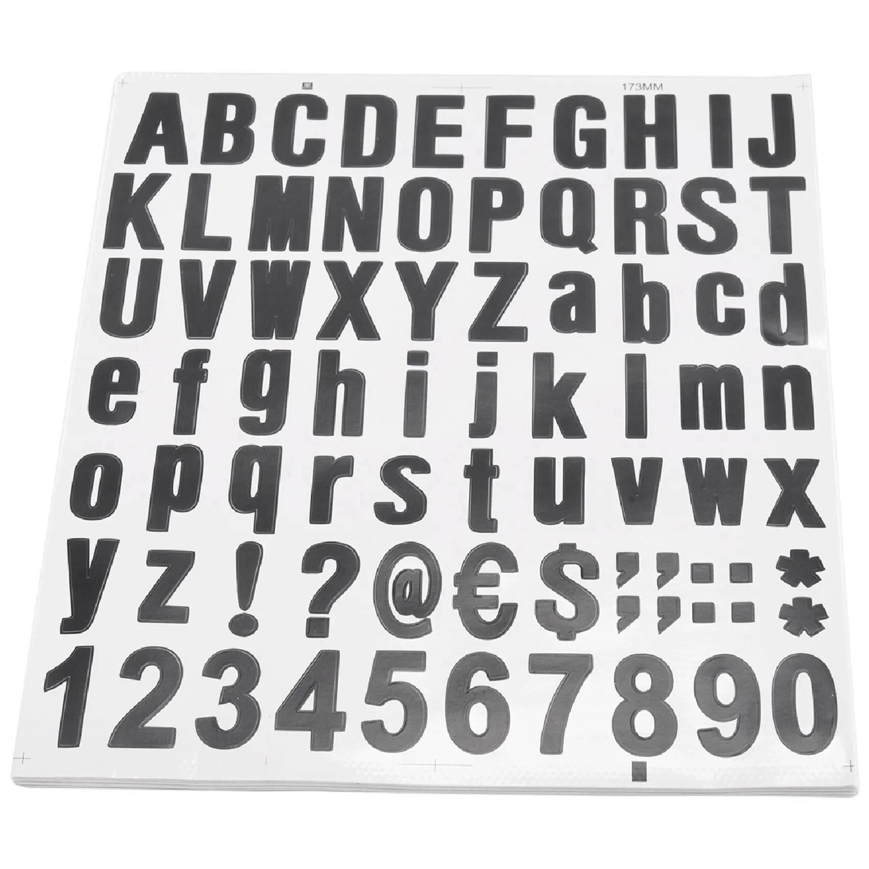 770 Pieces 10 Sheets Self Adhesive Vinyl Letters Numbers Kit, Alphabet Number Stickers For Mailbox (Black, 1 Inch) Highly Recomm