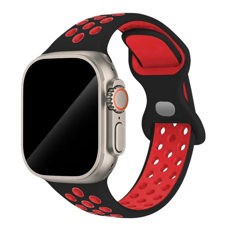 Sportarmband für Apple Watch Band 44 mm 45 mm 46 mm 49 mm/38 mm 40 41 mm Farbige Partikel Gummiband IWatch Ultra 11 10 9 8 7 6 5 SE