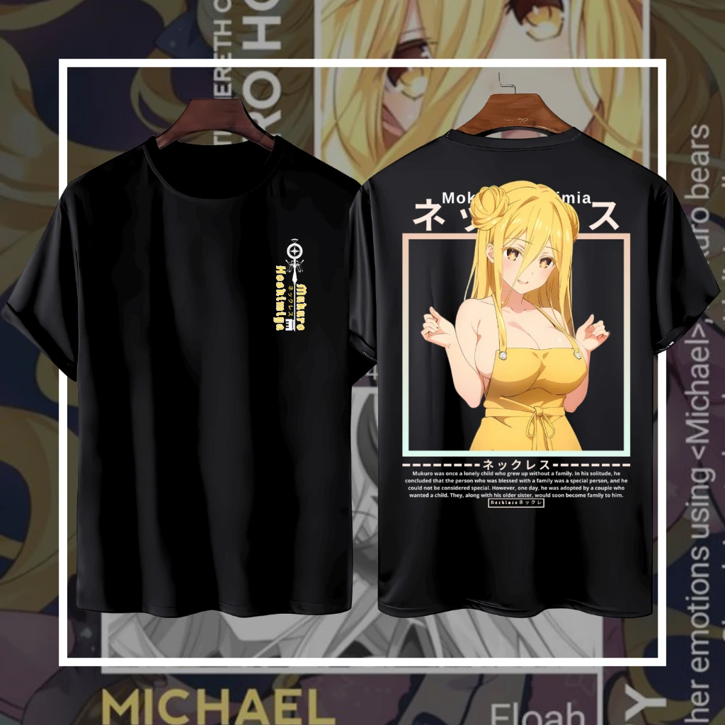 KRONE Kaos Anime MUKURO HOSHIMIYA Katun Premium 24s - Baju Camiseta Distro Fecha A Live Tohka Yatogami