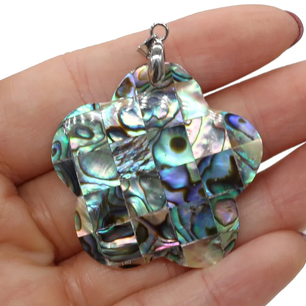 Natural Shell Pendant Cross Shape Mother Of Pearl Abalone Shell Exquisite Charms For Jewelry Making DIY Necklace Accessories