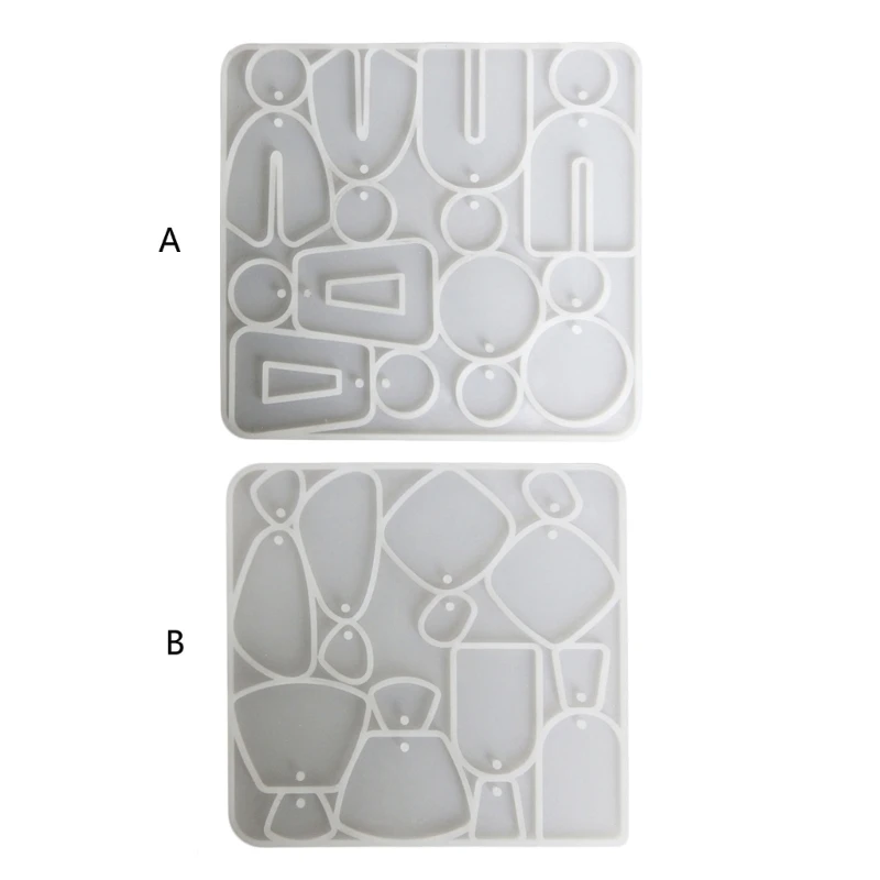 

Geometric Irregular Earrings Pendant Resin Mold Eardrops Silicone Moulds DIY 517F