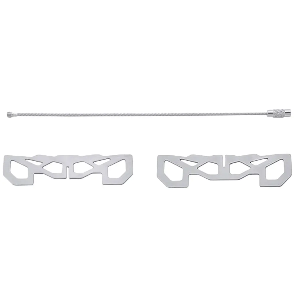 1 مجموعة الفولاذ المقاوم للصدأ موقد حامل في الهواء الطلق دائم دعم قوس التخييم الطبخ والعتاد المحمولة شواء رف موقد الوقوف