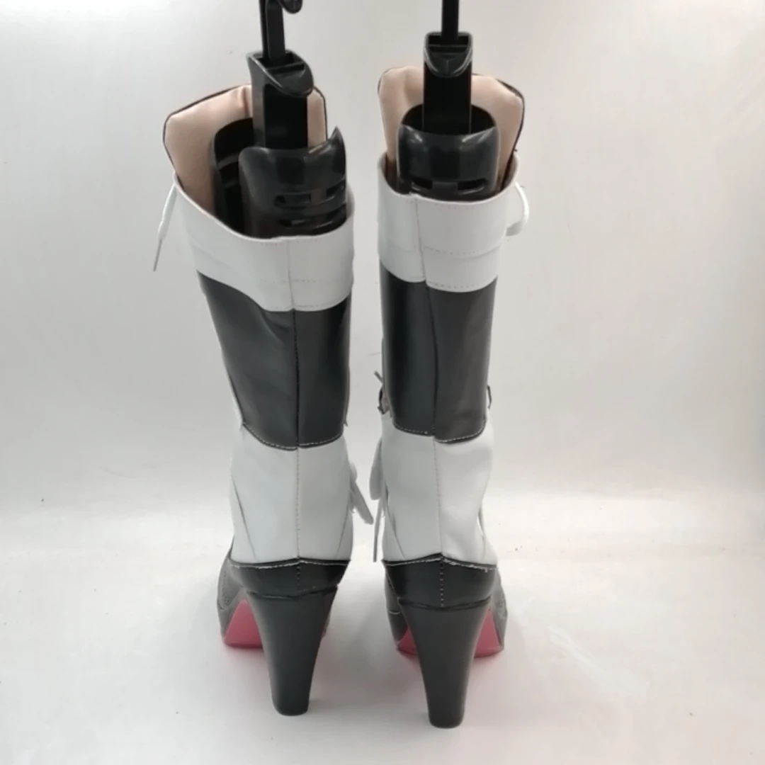 Game NIKKE The Goddess of Victory Viper Cosplay Shoes High Heel Boots Wig Flaxen 80cm Long Straight Halloween Party Accessories