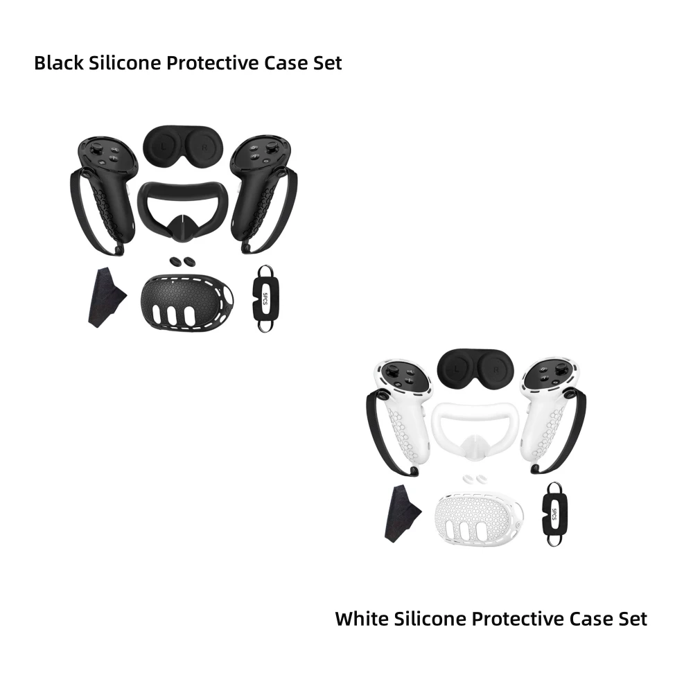 Protective Case Host Silicone Seven-piece for Meta Quest 3 Handle Cover Silicone Mask VR Accessories