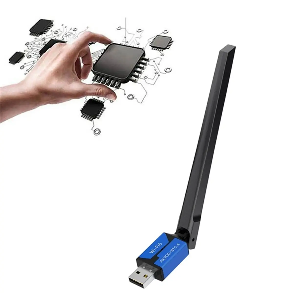 PROMOTION~ AX900 WiFi6 USB WiFi Dongle Bluetooth 5.4 Adapter 2.4G/5Ghz WIFI USB Receiver Transmitter Driver Free for Win11/10