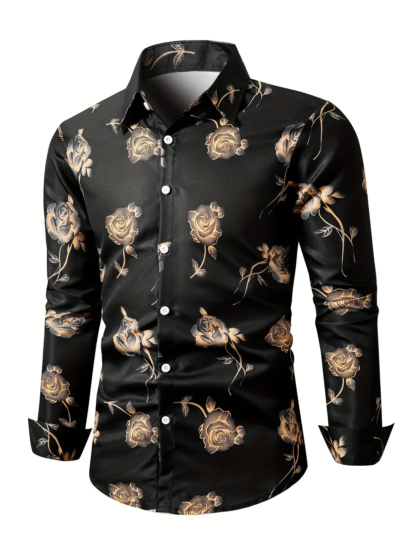3D Print Butterfly Graphic Men's Shirt Fashion Simple Design Lapel Button Long Sleeve Shirts Loose Daily Casual Comforatble Tops