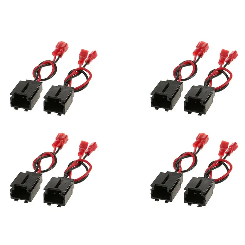 Rare 8Pcs Audio Speaker Cable Adapter Plug Studio Wire Harness Connector Fo Citroen C2/ 206 1999-2015