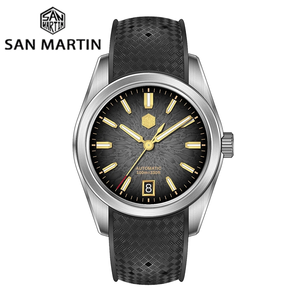 San Martin FKM SN0144 JianZhan Dial Gada 36/39/42mm Men's Luxury Dress Automatic Mechanical Watch Miyota 9015 Original Design