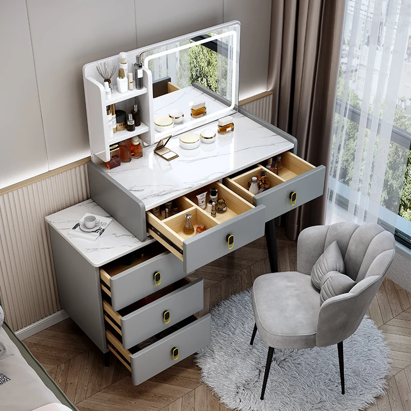 High Sense Dressing Table Storage Cabinet Apartment Simplicity Dressing Table Luxury Modern Penteadeira Para Quarto Furniture