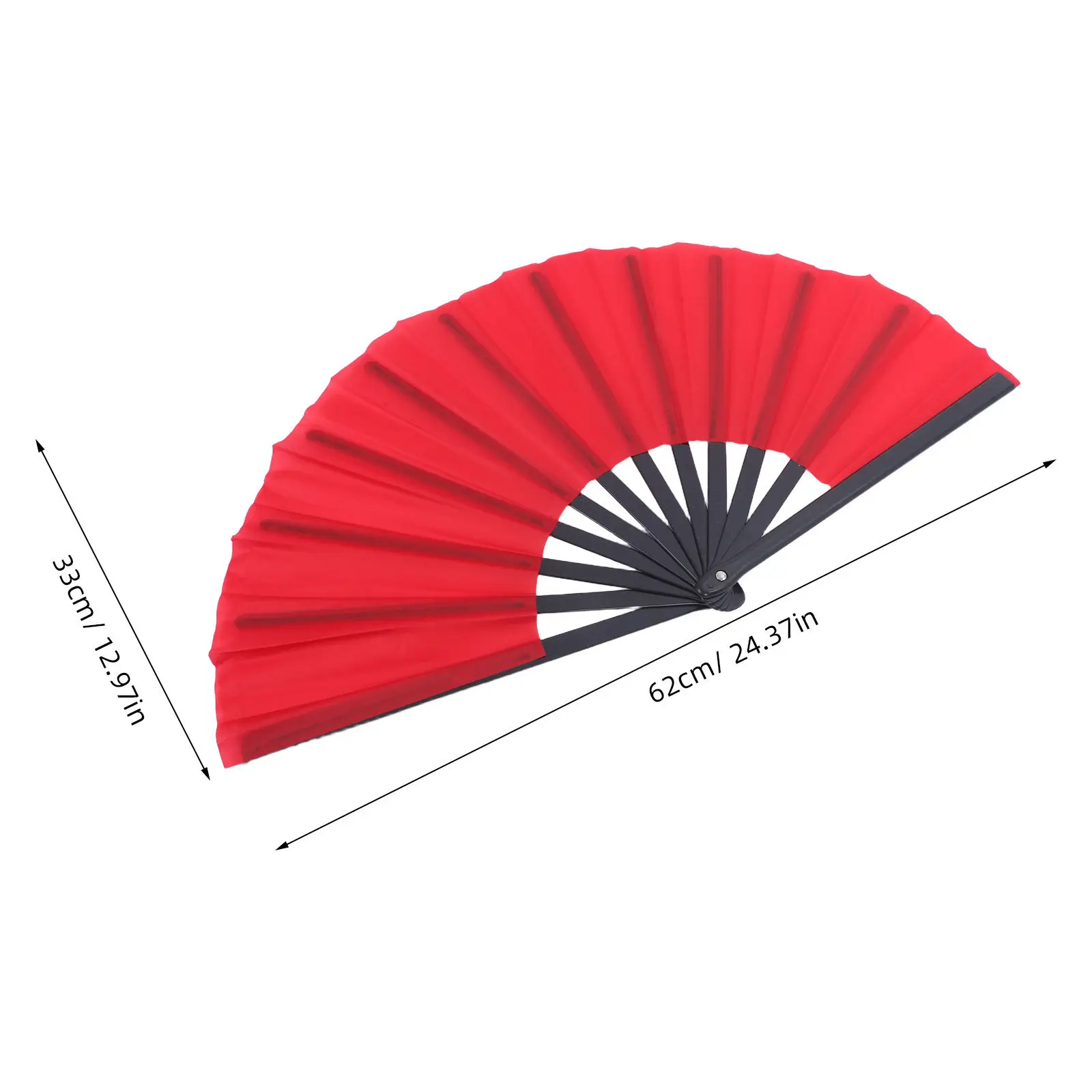 4Pcs Red Folding Dance Fans Traditional Chinese Handheld Fans Festival Wedding Decorations Line Dancing Performance Decorative