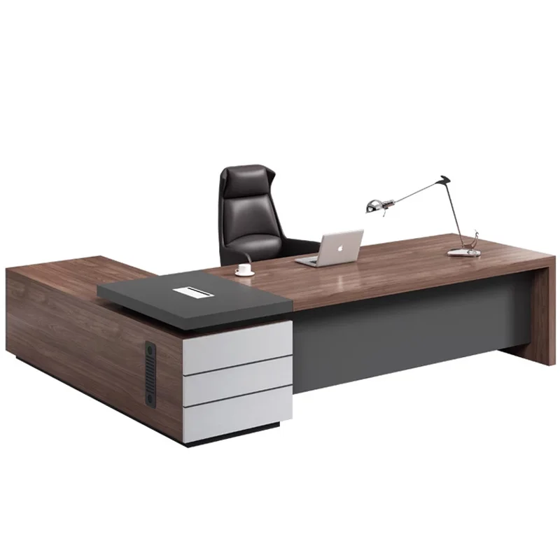 

Современный офисный стол руководителя и кресло: комплект для кабинета директора, менеджера или супервайзера