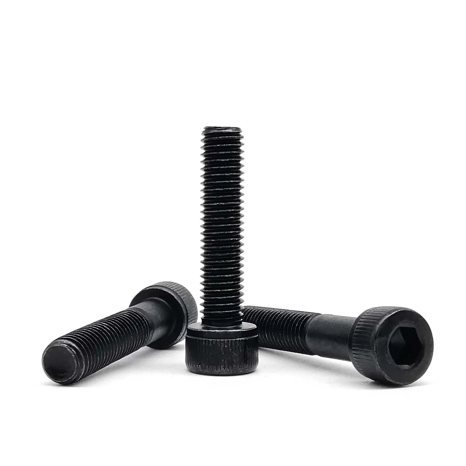 5/10/50pc DIN912 M1.4 M1.6 M2 M2.5 M3 M3.5 M4 M5 M6 M8 Black Grade 12.9 Alloy Steel Allen Hexagon Hex Socket Cap Head Screw Bolt