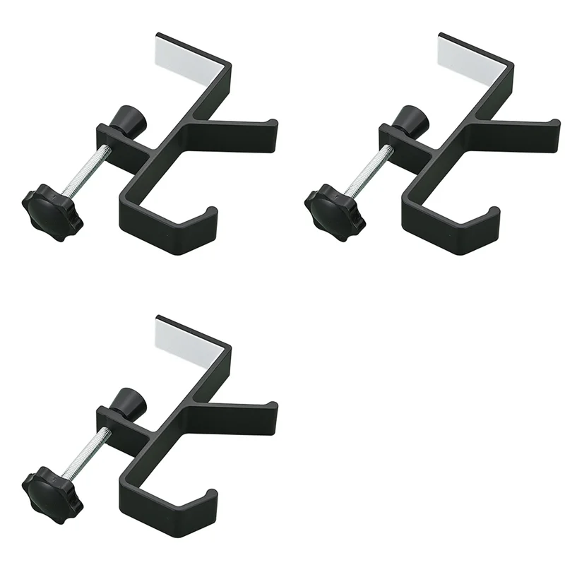 【OFF-SHELF】 3X 2 في 1 شماعة رف للإكليل والجوارب، شماعات مدفأة شديدة التحمل قابلة للتعديل مع خطافات مزدوجة