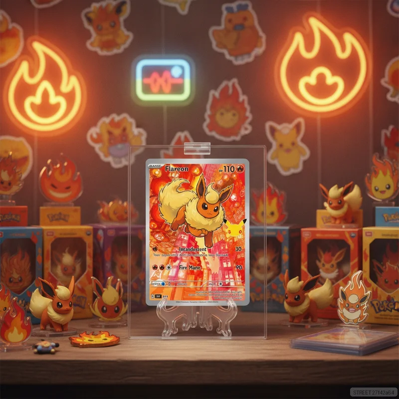 Flareon 011 en DIY  Collection Cards Self Made Single Card Classic Game Anime Card Gift Toy 5PCS 10PCS Set