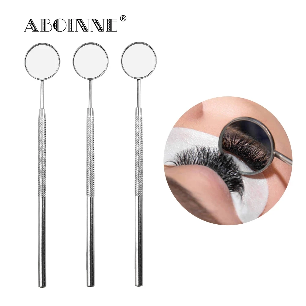 1 PCs Lash Extension Mirror Eyelash Extension Grafting Tools Stainless Steel Multifunction Checking Lash Mirror Beauty Makeup