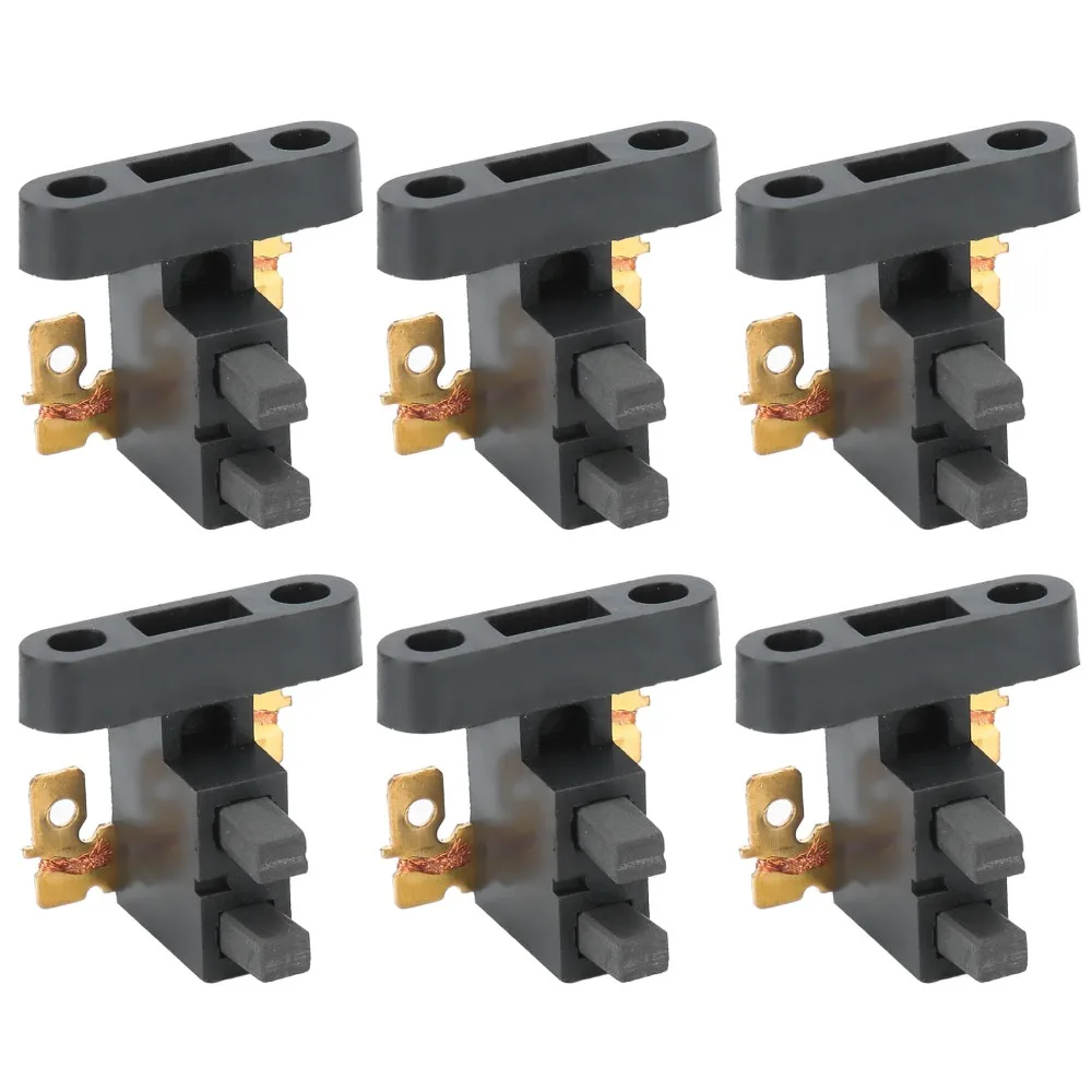 10PCS Black Carbon Brush Assembly Plastic 5-8KW Compatible Generator Brush Set 188F/190F Model Universal Generator Brush