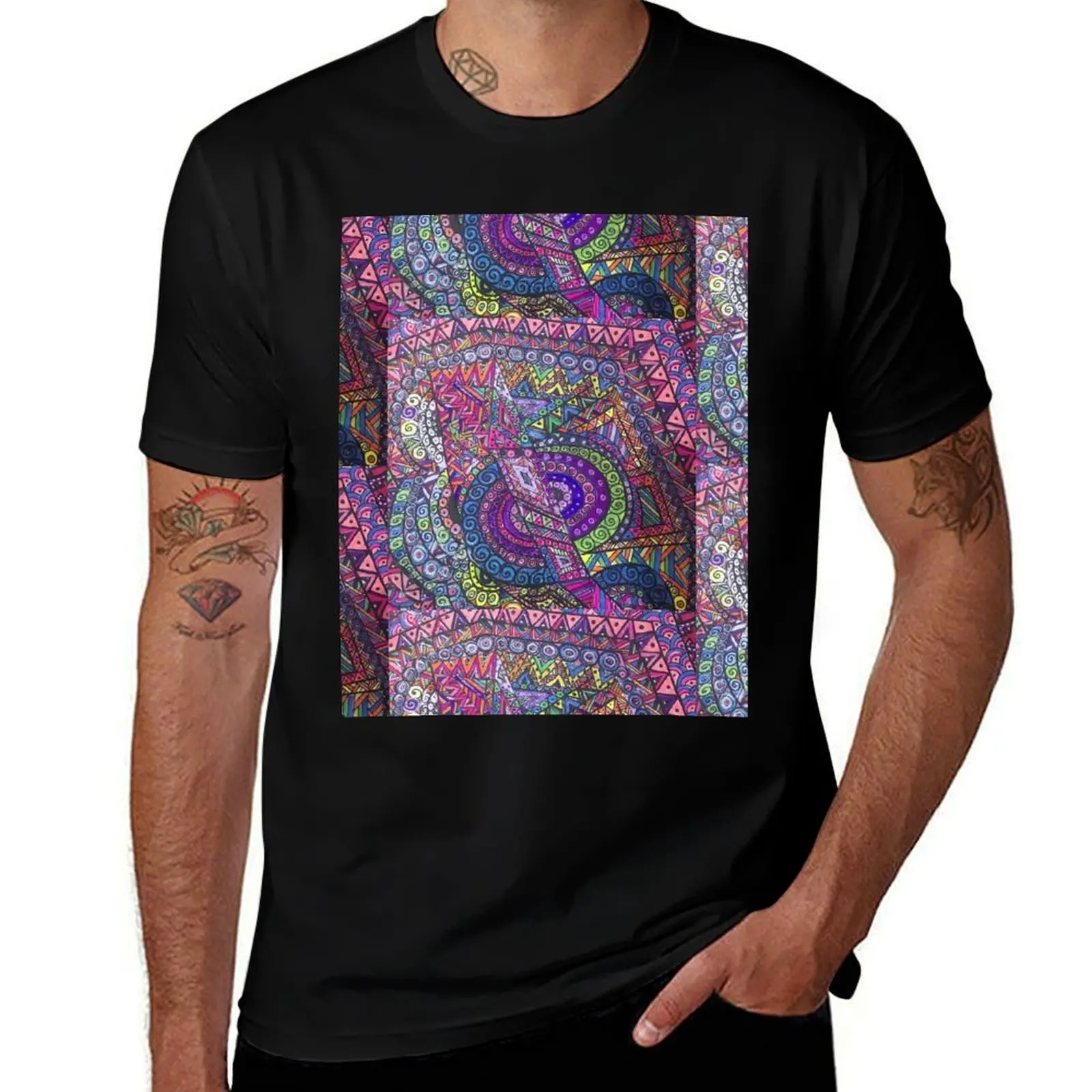 

Color Designs T-Shirt quick-drying blanks tops mens fashion