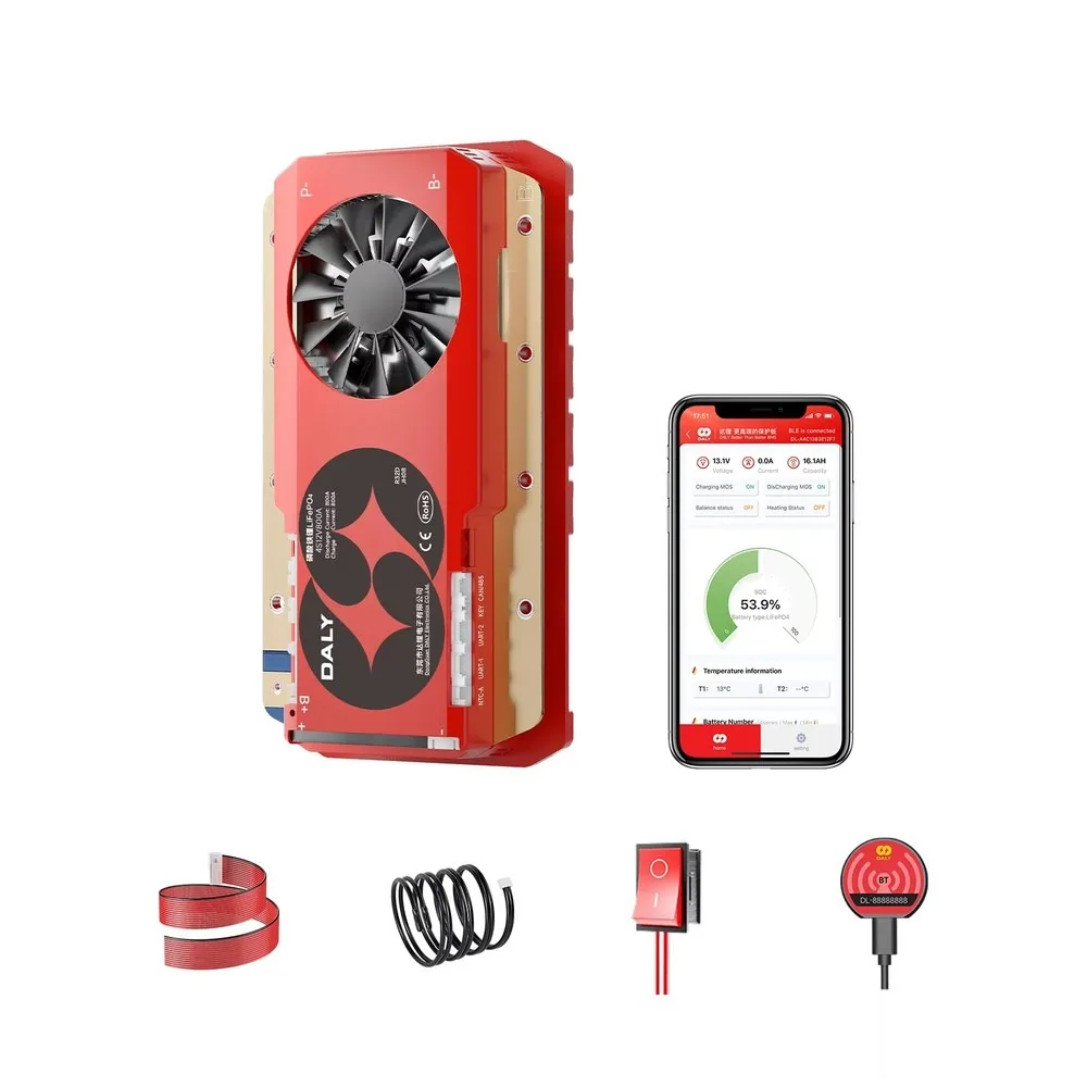 Daly Smart BMS 4S-24S 600A 800A High Current Battery Management System for LiFePO4 Li-ion  36V