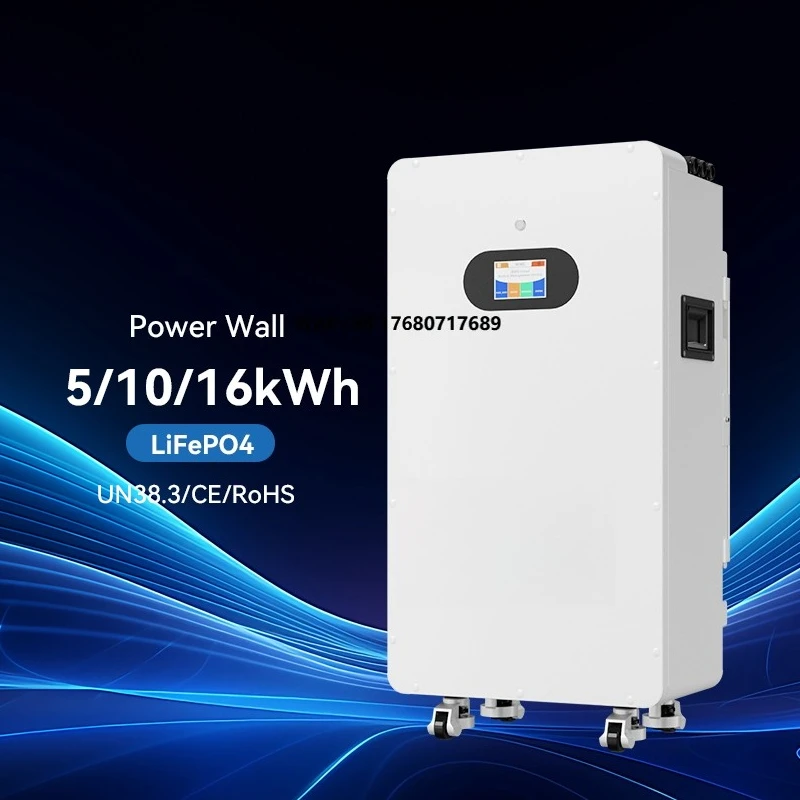 

48V 51.2V 16KWH Wall Mounted Home Battery LiFePO4 Lithium Battery Solar Batteries for Home Energy Storage 8000 Deep Cycles
