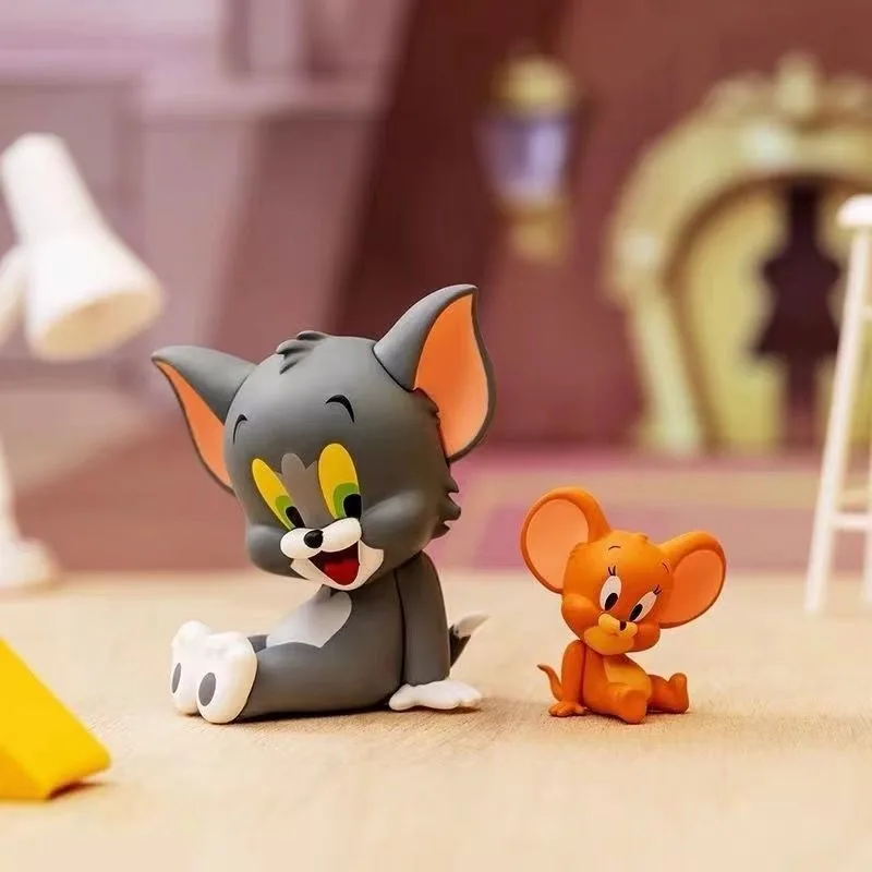 Tom and Jerry Animation Peripheral Figures Model Creative Kawaii Cake Baking Ornaments Personalized Car Toys Gift Wholesale