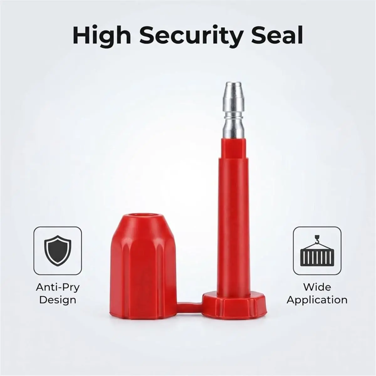 Home Tool 10 Pack High Security Bolt Seals, Disposable Cargo Seals for Shipping Containers, Trucks, Trailers, Logistics