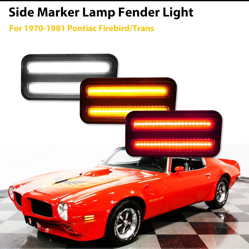 Dianteiro Do Carro & Traseiro Sidemarker Lâmpadas Para 1970-1981 Pontiac Firebird Turn SignalLights/Luzes de Condução Lado Marcador Luzes Indicadoras