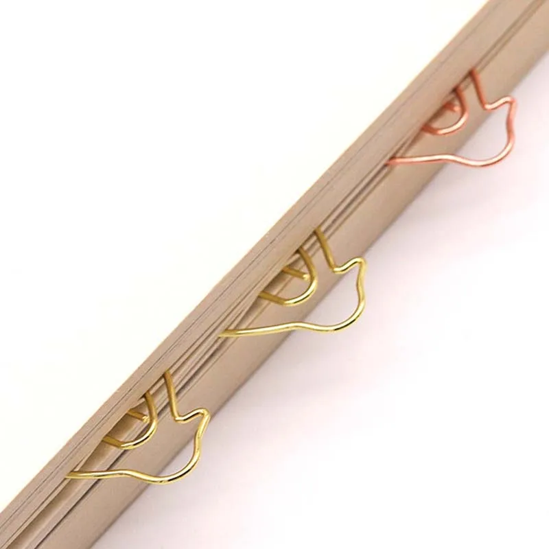 20pcs 29x23mm Penguin Metal Paper Clips Photo Office Memo Paper Peg Stationery Bookmark Color Envelope Mail Message Book Folder