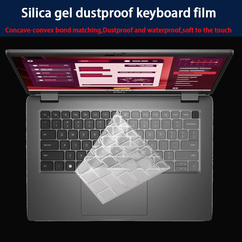

For New Dell Latitude 3450 5440 silicone keyboard protective film laptop screen film HD tempered film anti-blue film