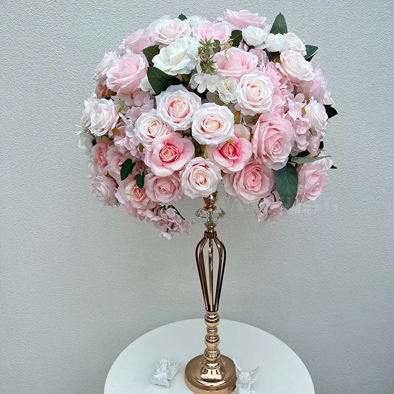 New simulated hydrangea rose balls Western wedding table decoration window exhibition hall arrangement flower ball silk flowers