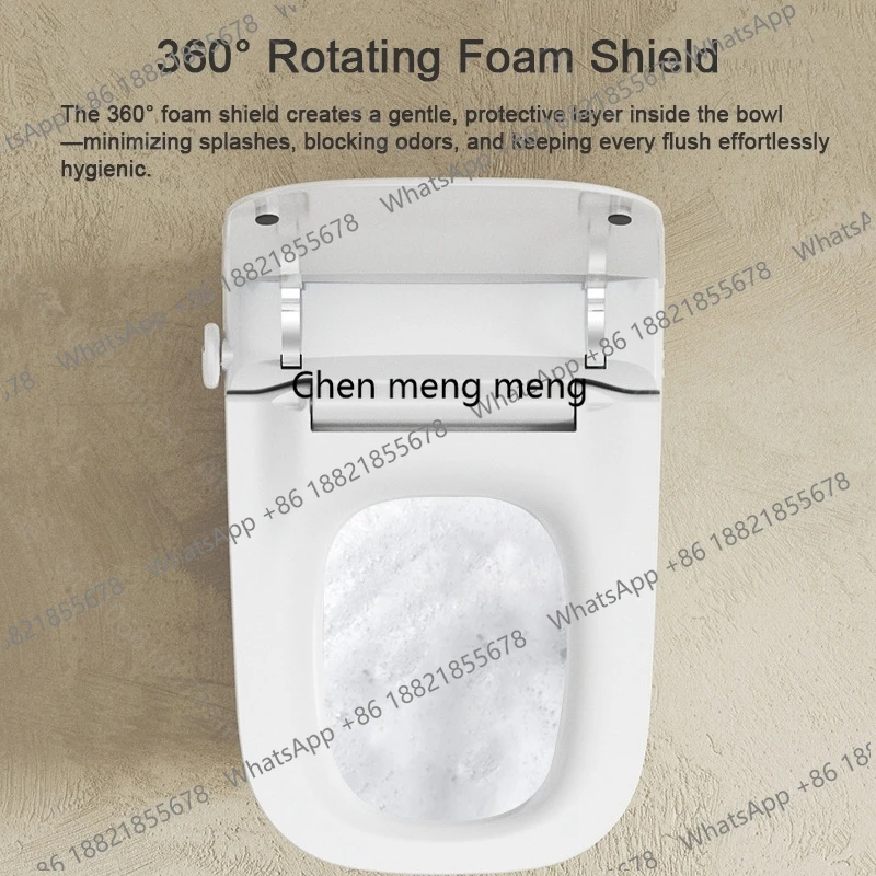 Toilettes intelligentes, Bidet Intelligent, sécheur d'air, siège chauffant, ouverture et fermeture automatique, veilleuse, toilettes intelligentes, bol allongé