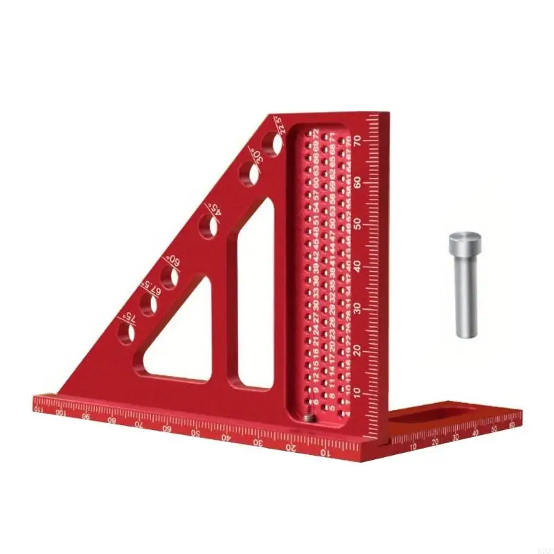 57QF Diseño confiable Medición aluminio regla para entusiastas bricolaje y profesional