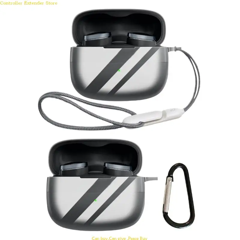 

Flexible Soft Protector Case For Bowers Wireless Earbud Shockproof Daily Use