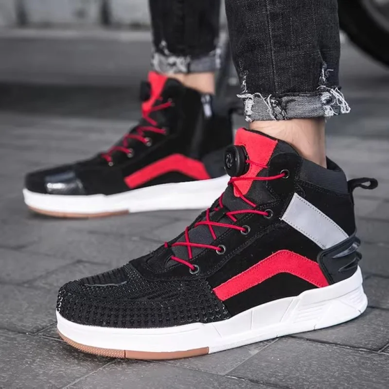 

Fashion Casual Motorcycle Sneakers for Men Women Motocross Breathable Microfiber Biker Shoes Street Riding Footwear Dirt Bike